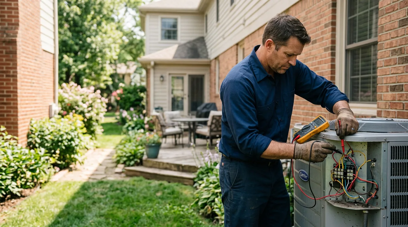 HVAC technician working near Williamsburg, WV